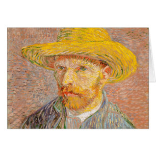Cartão Vincent Van Gogh - Retrato impressionista