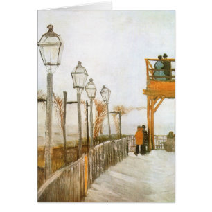 Cartão Vincent van Gogh - Rua e Convés de Observação