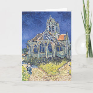 Cartão Vincent van Gogh   The Church at Auvers-sur-Oise