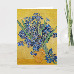 Cartão Vincent van Gogh - Vaso com Íris