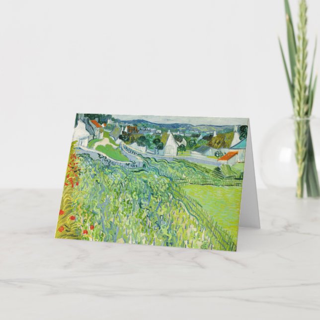 Cartão Vincent van Gogh - Vineyards em Auvers (Frente)