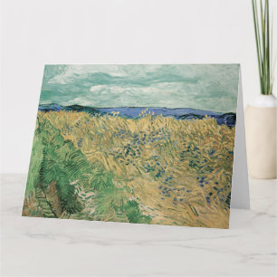 Cartão Vincent Van Gogh, Wheatfield Com Cornflower