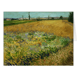 Cartão Vincent Van Gogh, Wheatfield, Korenveld