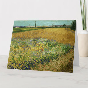 Cartão Vincent Van Gogh, Wheatfield, Korenveld