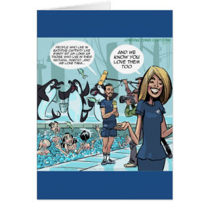 Cartão Vingança da Orca por Rick London Divertido