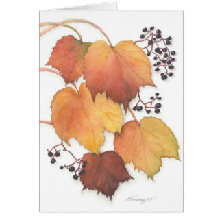 Cartão Vinha no outono