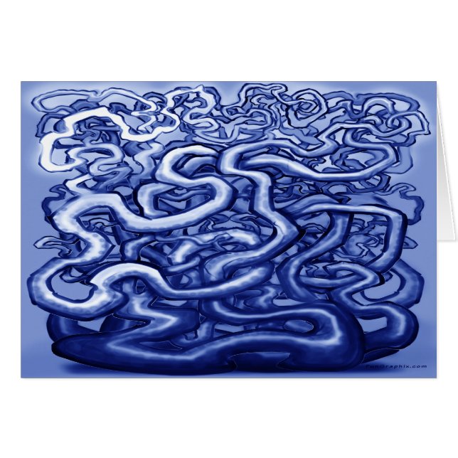 Cartão Vinhas Azuis (Frente Horizontal)