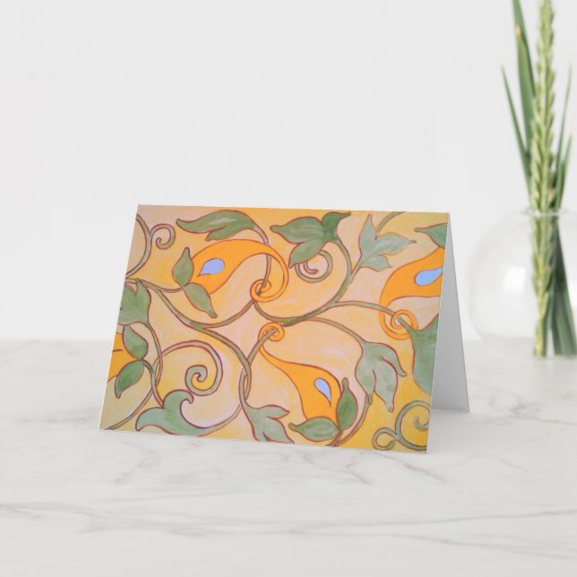 Cartão Vinhas de ouro (Frente)