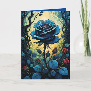 Cartão Vinhas de Rosa Azul 1