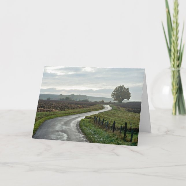 Cartão Vinhedo em Lantignié do departamento de Rhône (Frente)