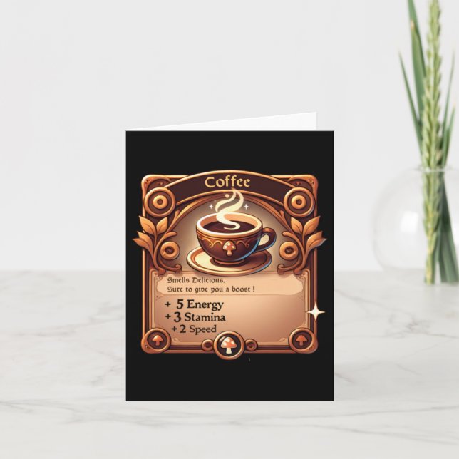 Cartão Vinheta de café (Frente)