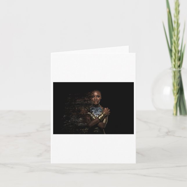 Cartão Vinheta de Dispersão de Rainha Negra (Frente)