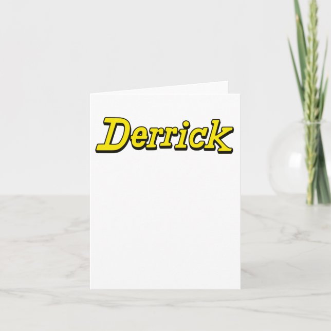 Cartão Vinheta Derrick Fan Shirt (Frente)