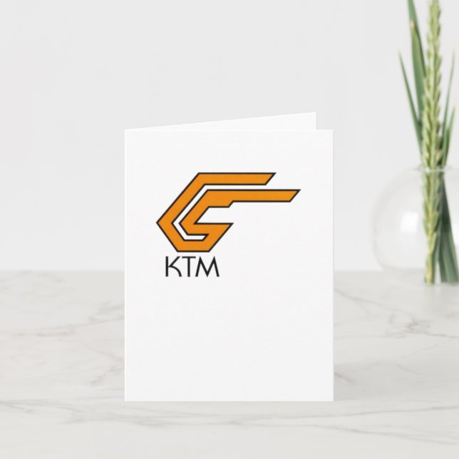 Cartão Vinheta do logotipo Ktm1 (Frente)