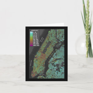 Cartão Vinheta do Mapa de Construção de Nova Iorque