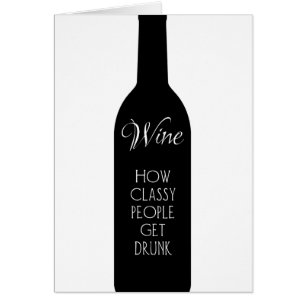 Cartão Vinho, como as pessoas clássicas ganham uma sauda