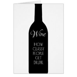 Cartão Vinho, como as pessoas clássicas ganham uma saudaç