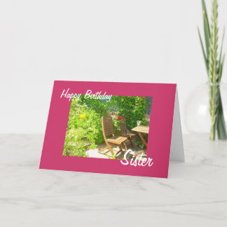 Cartão Vinho do pátio