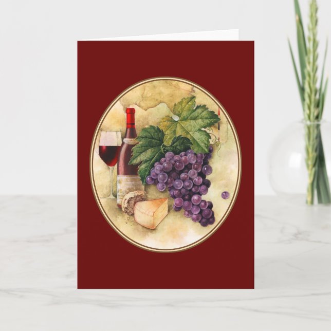 Cartão Vinho e queijo (Frente)