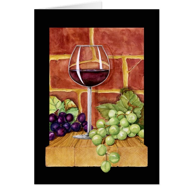 Cartão Vinho na prateleira (Frente)