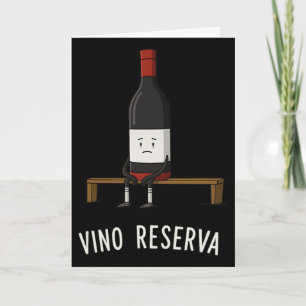 Cartão Vinho Reserva Banco de Reservas de Futebol Diverti