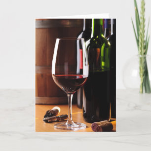 Cartão Vinho tinto