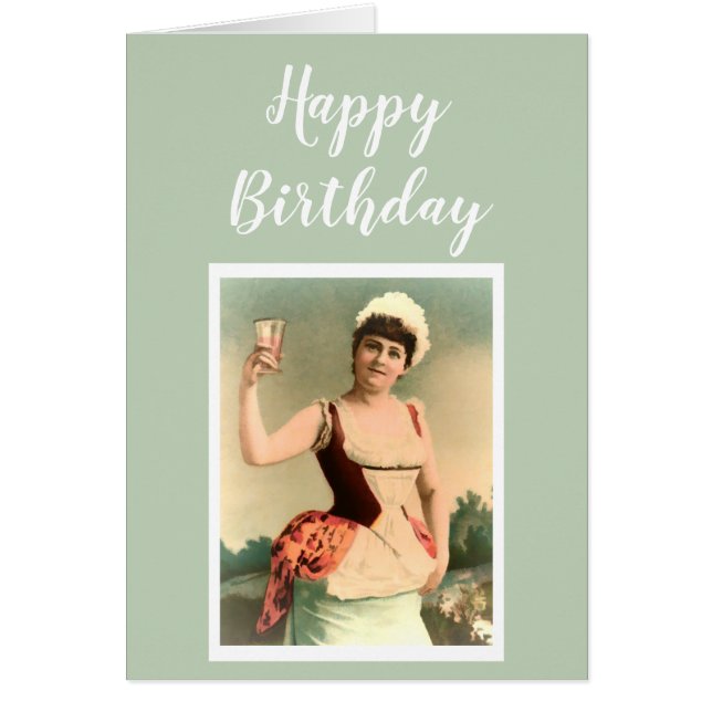 Cartão Vinhos de aniversário amadurecem nobres (Frente)