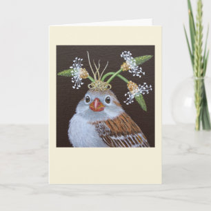 Cartão Vinnie the field Sparrow card