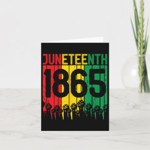 Cartão Vintage, 18 de junho de 1865, African Men Boys Gir