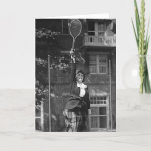 Cartão Vintage 1920s Tennis Fashion