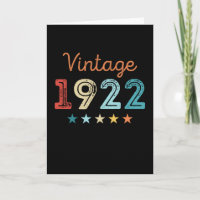 Vintage 1922 100th Birthday Retro Gift 100 anos