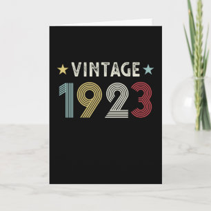 Cartão Vintage 1923 100th Birthday Gift 100 anos