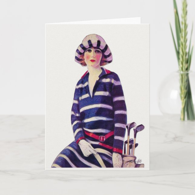 Cartão Vintage 1925 Golf (Frente)