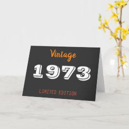 Cartão Vintage 1973 Limited Edition 53rd Birthday Gift