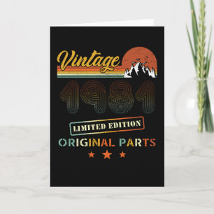 Cartão Vintage 1981 - Aniversário Retroativo