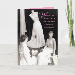 Cartão Vintage 50's Shopper: You Got This! Encouragement