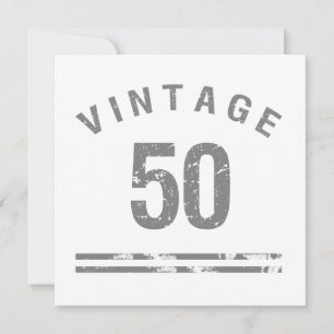 Cartão Vintage 50th Birthday