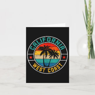 Cartão Vintage 60s 70s West Coast Beach Funny Palm Tree C