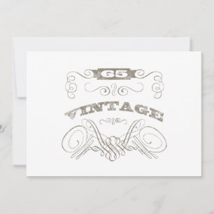 Cartão Vintage 65th Birthday