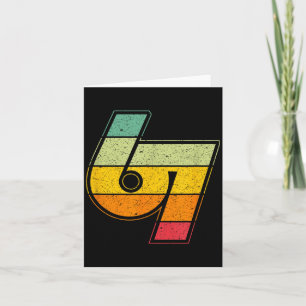 Cartão Vintage 6 7 Meme Seis Sete Logotipo Namaste Divert