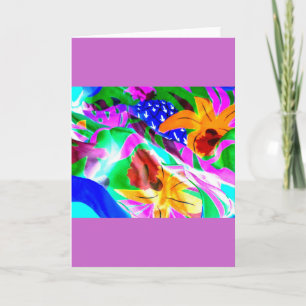 Cartão Vintage Abstract Floral Display Photo Design
