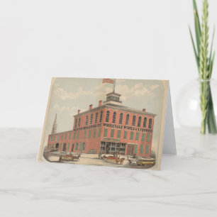 Cartão Vintage Ad Of August Baetzhold, Wines & Liquiors