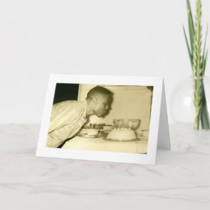 Cartão Vintage African American Photo Birthday Card