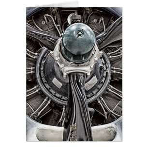 Cartão Vintage Airplane parts