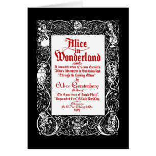 Cartão Vintage Alice Title