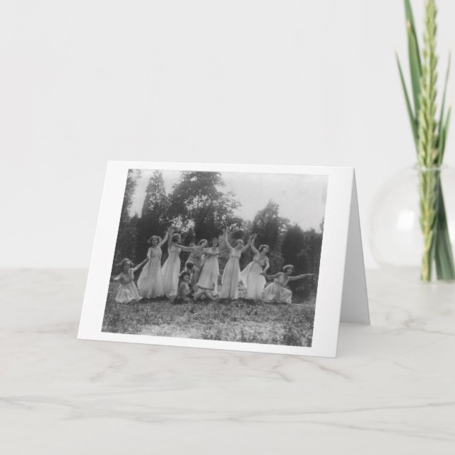 Cartão Vintage - Amigos são Anjos que Nos Levantam, (Frente)