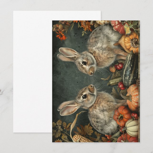 Cartão Vintage Animal Scenes (Frente/Verso)