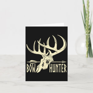 Cartão Vintage Arco Hunter American Deer Hunting Archery