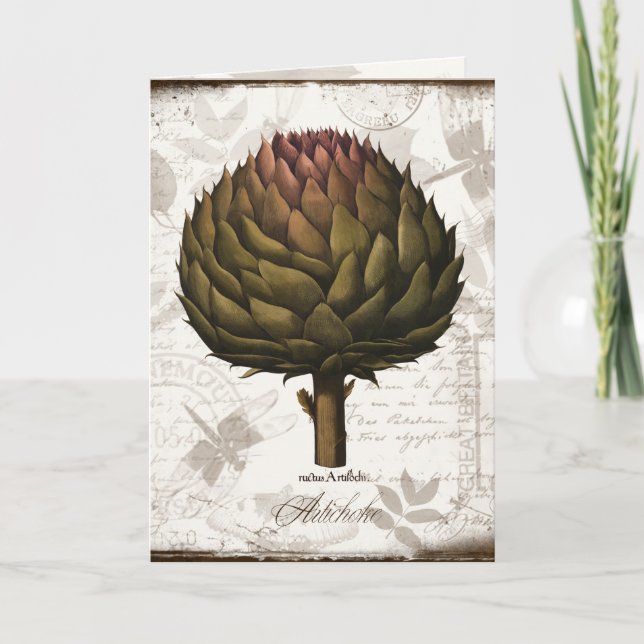 Cartão Vintage Artichoke (Frente)