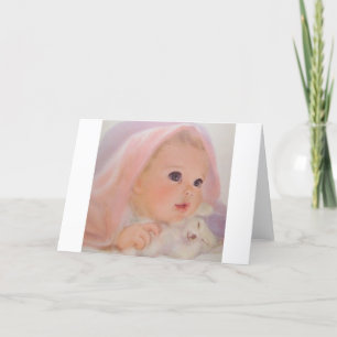 Cartão Vintage Baby Greeting Card